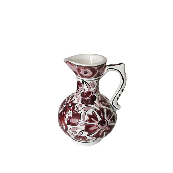 Hand Painted Pitcher 4" by Rhodes Greek artist Theo - Picture 1 of 3